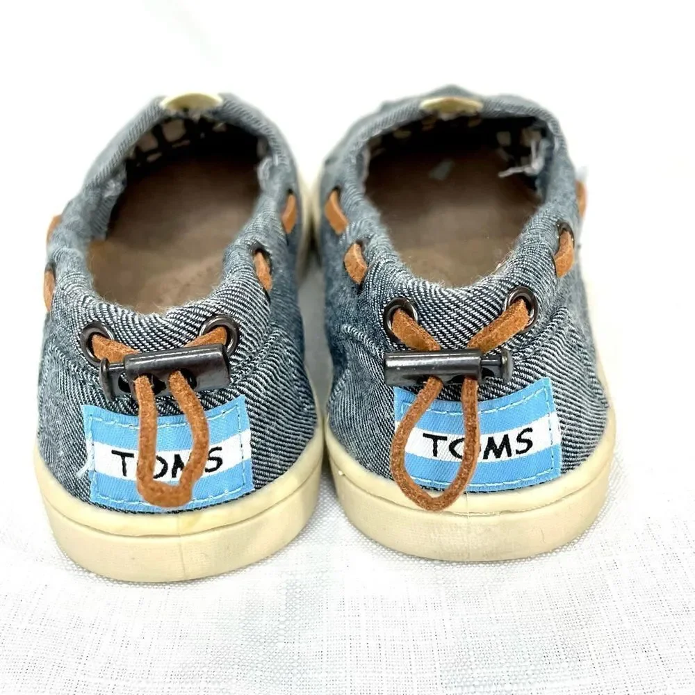 TOMS Denim Bimini Chambray Kids- Size 12.5